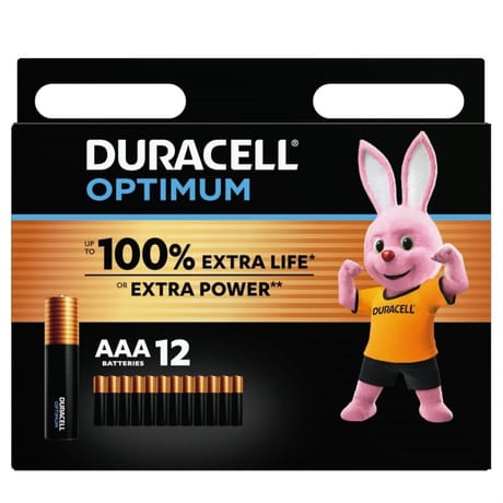 Duracell optimum aaa x12 132g