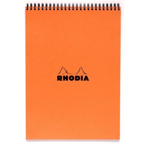 Rhodia bloc reliure intégrale microperforé a4 160 pages 5x5 orange