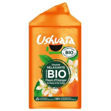 Ushuaia cosmosorg douche fleur orange 250ml
