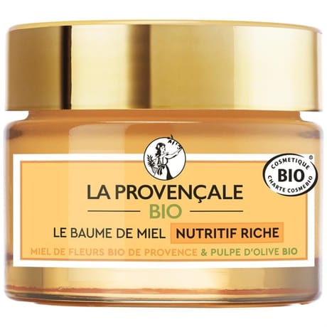 La provencale bio cosmosorg baume crème jour hydratante miel 50ml