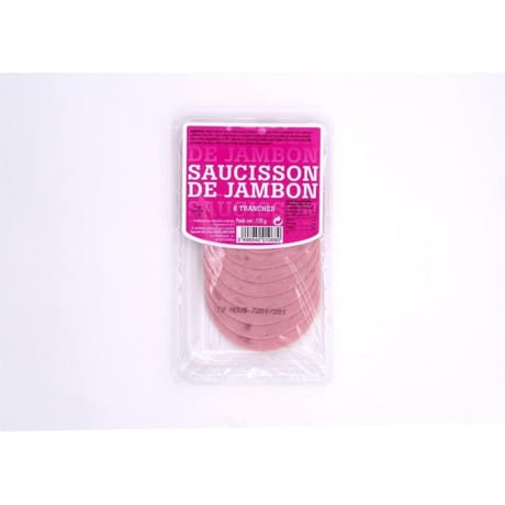 Gourmets de l'Artois saucisson de jambon 8 tranches 120g