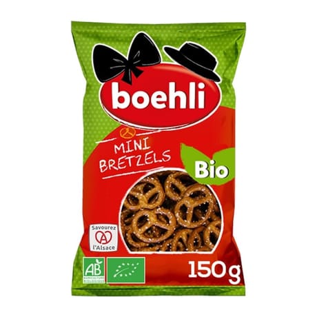Boehli mini bretzels bio 150g