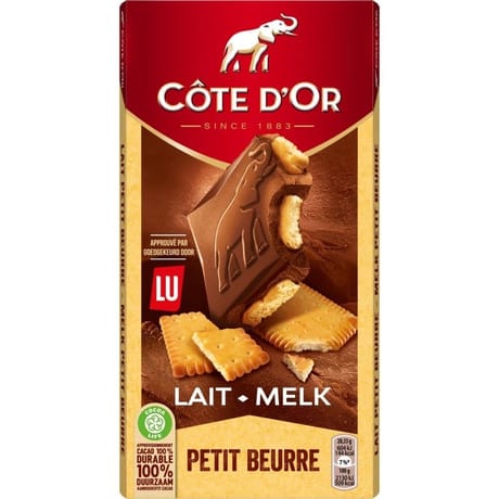 Côte d'or lait petit beurre 170g