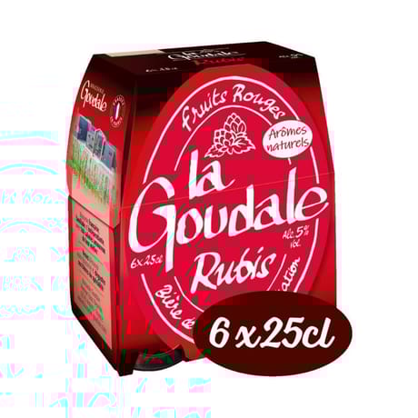 La Goudale rubis pack 6x25cl Vol.5%