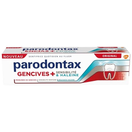 Parodontax dentifrice gencives + sensibilité & haleine original 75ml