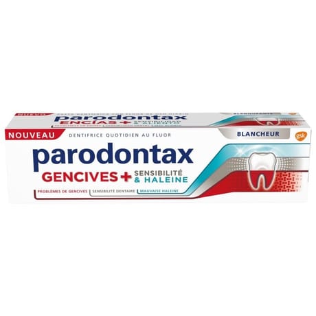 Parodontax dentifrice gencives + sensibilité & haleine blancheur 75ml