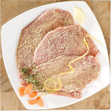 Escalope de porc panée
