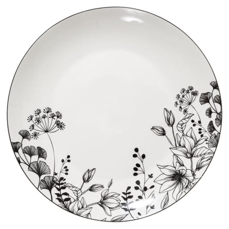 Assiètte plate white florale 27 cm