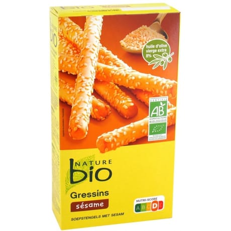 Nature bio gressins sésame bio 125g