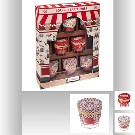 Coffret de 8 bougies senteur "biscuits épicés"