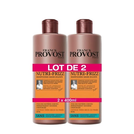 F.Provost shampooing expert nutri frizz lot de 2x400ml