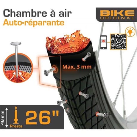 Chambre à air autoréparante 26"