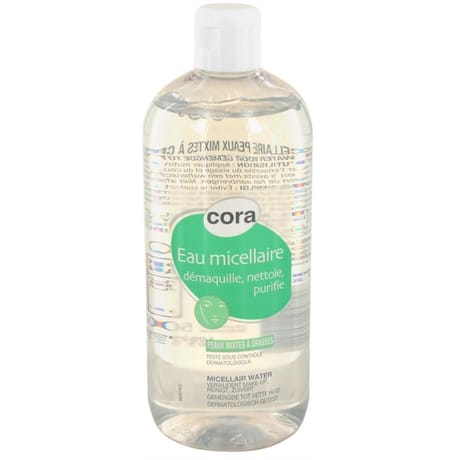 Cora eau micellaire peaux mixtes à grasses 500ml