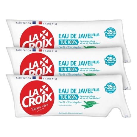 Lacroix eucalyptus eau de javel dose 3x250ml