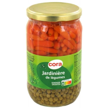 Cora jardinière de 3 légumes (pp/carotte/pdt) - 430g