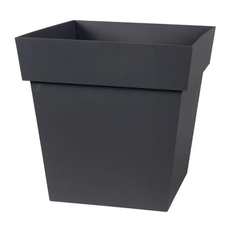 Pot toscane carré 32cm gris anthracite