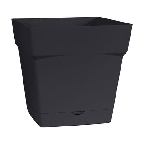 Pot toscane carré 24,80cm gris anthracite