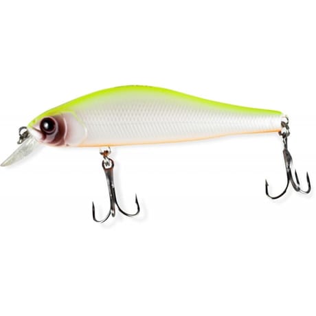 Poisson nageur blanc dos jaune flottant 80 mm 12g