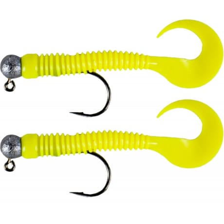 Kit 2 virgules montées jaune 7cm 4g zack