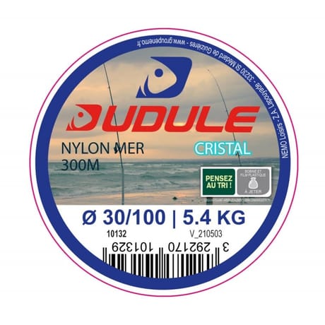 Nylon cristal spécial pêche en mer 300m 35/100 dudule