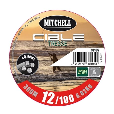 Tresse 300m 15/100 mitchell