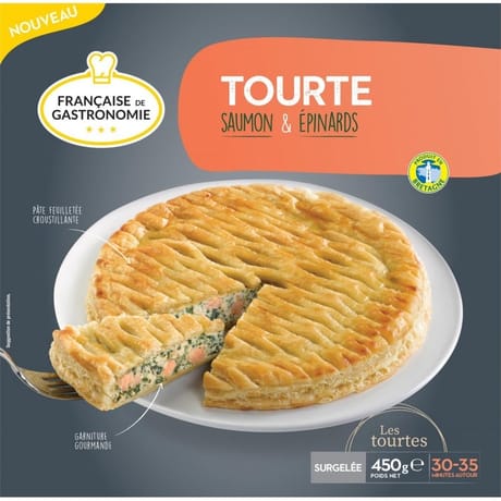 Fdg tourte saumon épinard 450g