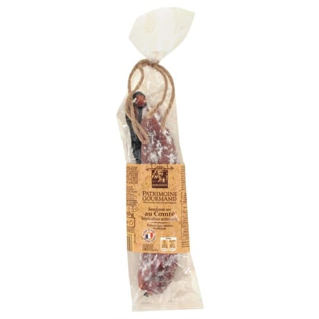 Patrimoine gourmand saucisson sec au comté sans nitrites et nitrates 150G