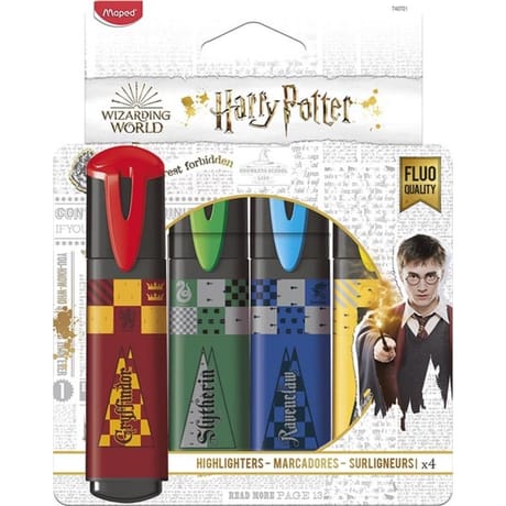 Surligneur Harry Potter x4 assortis pochette