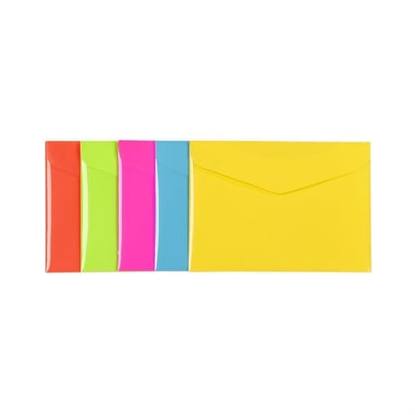 Enveloppes a5 + happy fluo