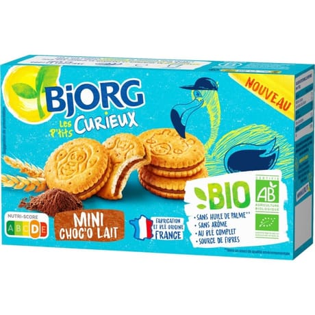 Bjorg mini choc'o lait kid bio 168g