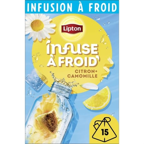 Lipton infusion à froid camomille citron X15 35g