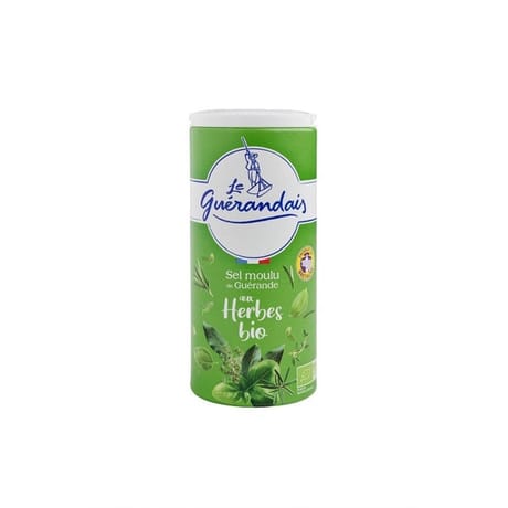 Le guérandais sel fin de Guérande aux herbes bio boite verseuse 250g