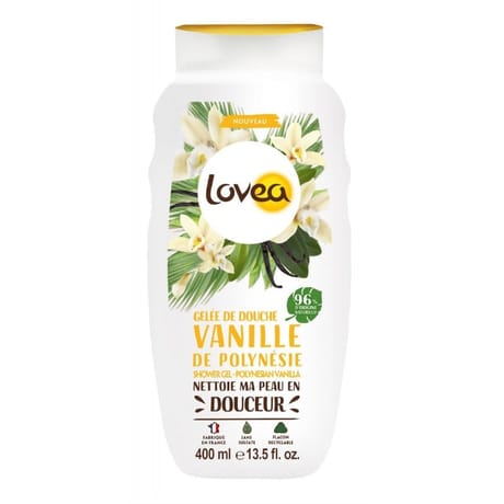 Lovea gelée de douche vanille de Polynésie 400ml
