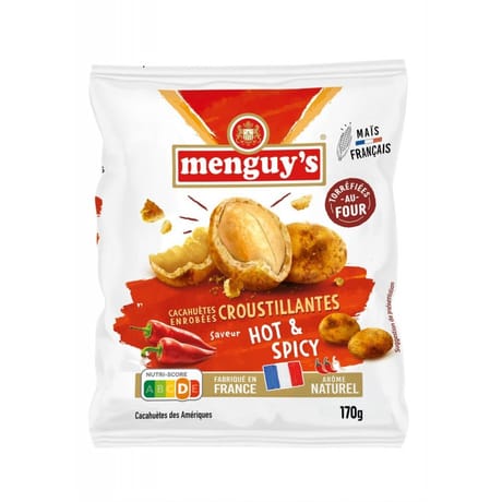 Menguy's cacahuètes enrobées hot & spicy 170g