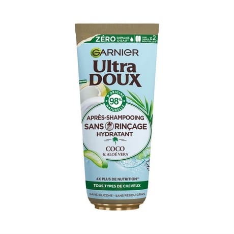Ultra doux soin sans rinçage eau de coco aloe 200ml