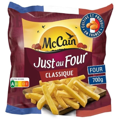 Mccain frites just au four classique 700g