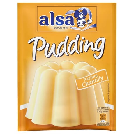 Pudding chantilly alsa 3 sachets 111g
