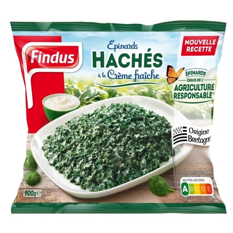 Findus épinards hachés à la crème fraîche 900g