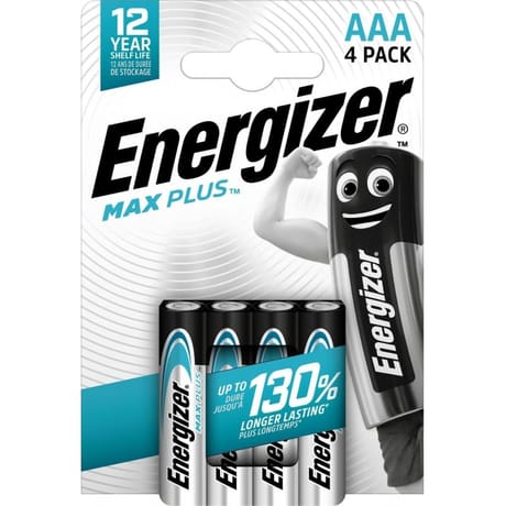Energizer 4 piles max aaa/lr3 dure jusqu'a 130% plus longtemps 44g