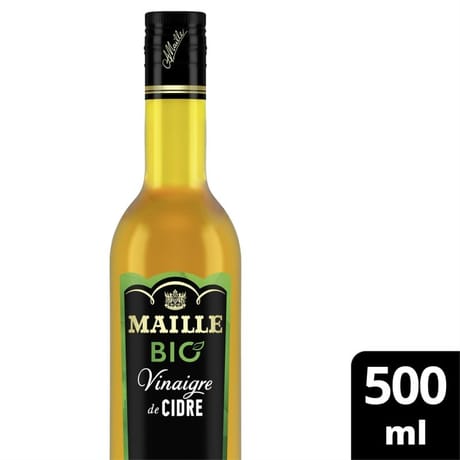 Maille vinaigre de cidre adouci au jus de pomme concentré bio 500ml