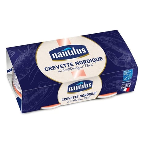 Nautilus lot de 2 crevettes nordiques msc 242g nautilus