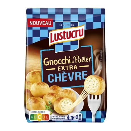Lustucru sélection gnocchi à poêler extra chèvre 280g