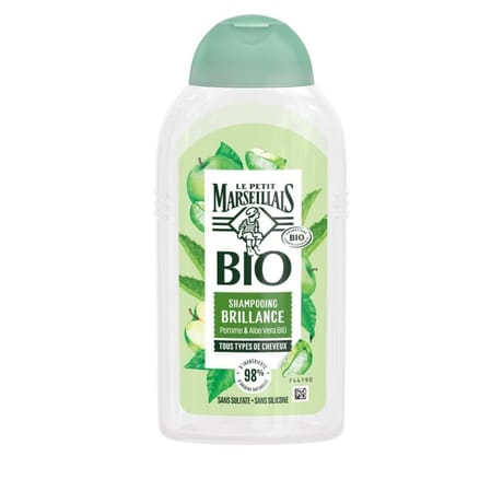 Le petit marseillais shampooing bio vitalité aloe vera & pomme bio 250ml
