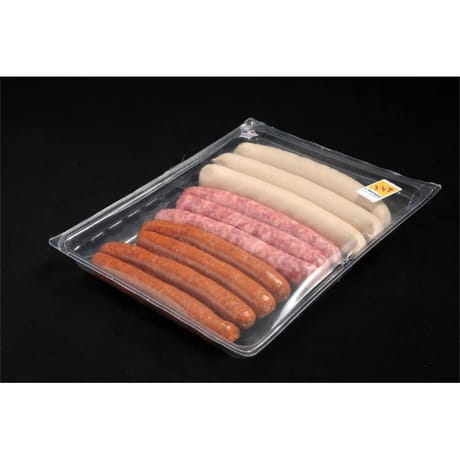 Saucisses panachées  3-4-3 ( 3 Merguez 4 Chipolatas 3 Saucisses blanches) 820g