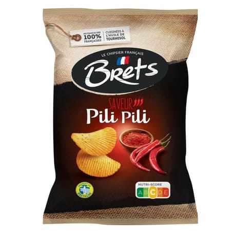 Bret's chips aromatisées ondulées saveur pili pili 125g