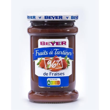 Beyer fruits à tartiner 96% de fraises 235g