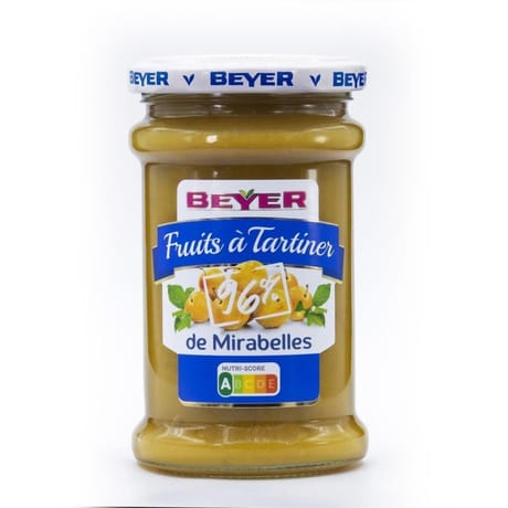 Beyer fruits à tartiner 96% de mirabelles 250g