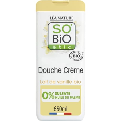 So bio creme douche lait de vanille 650ml