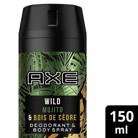 Axe Wild déodorant spray homme bois de cèdre & mojito 150ml
