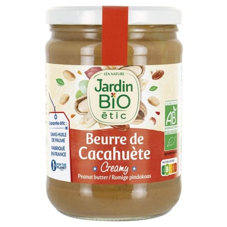 Jardin bio étic beurre de cacahuète sweet bio 500g